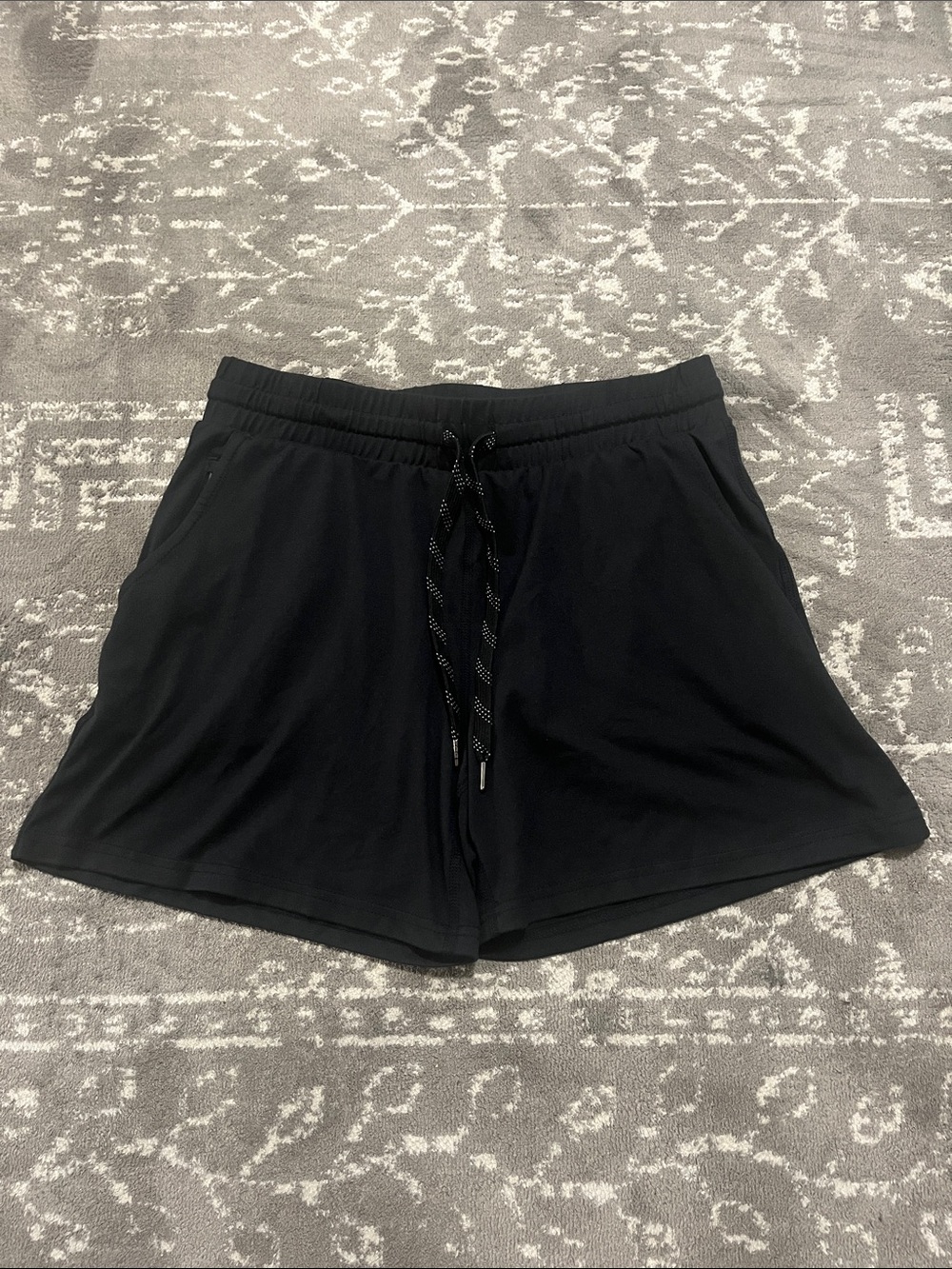 Pacific Trail Black Athletic Drawstring Shorts